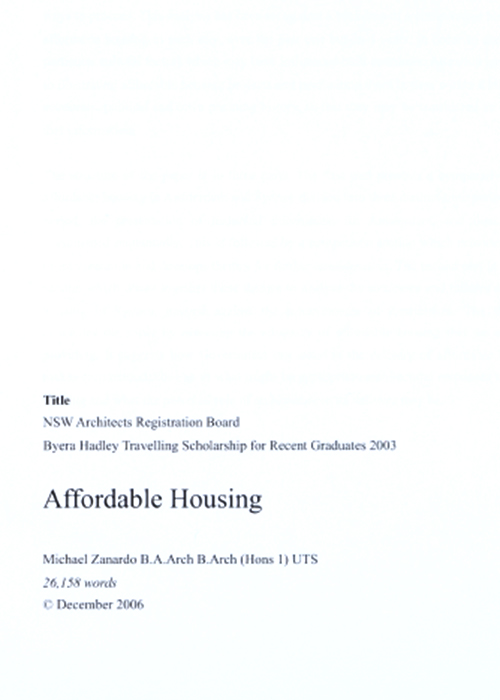 Affordable Housing